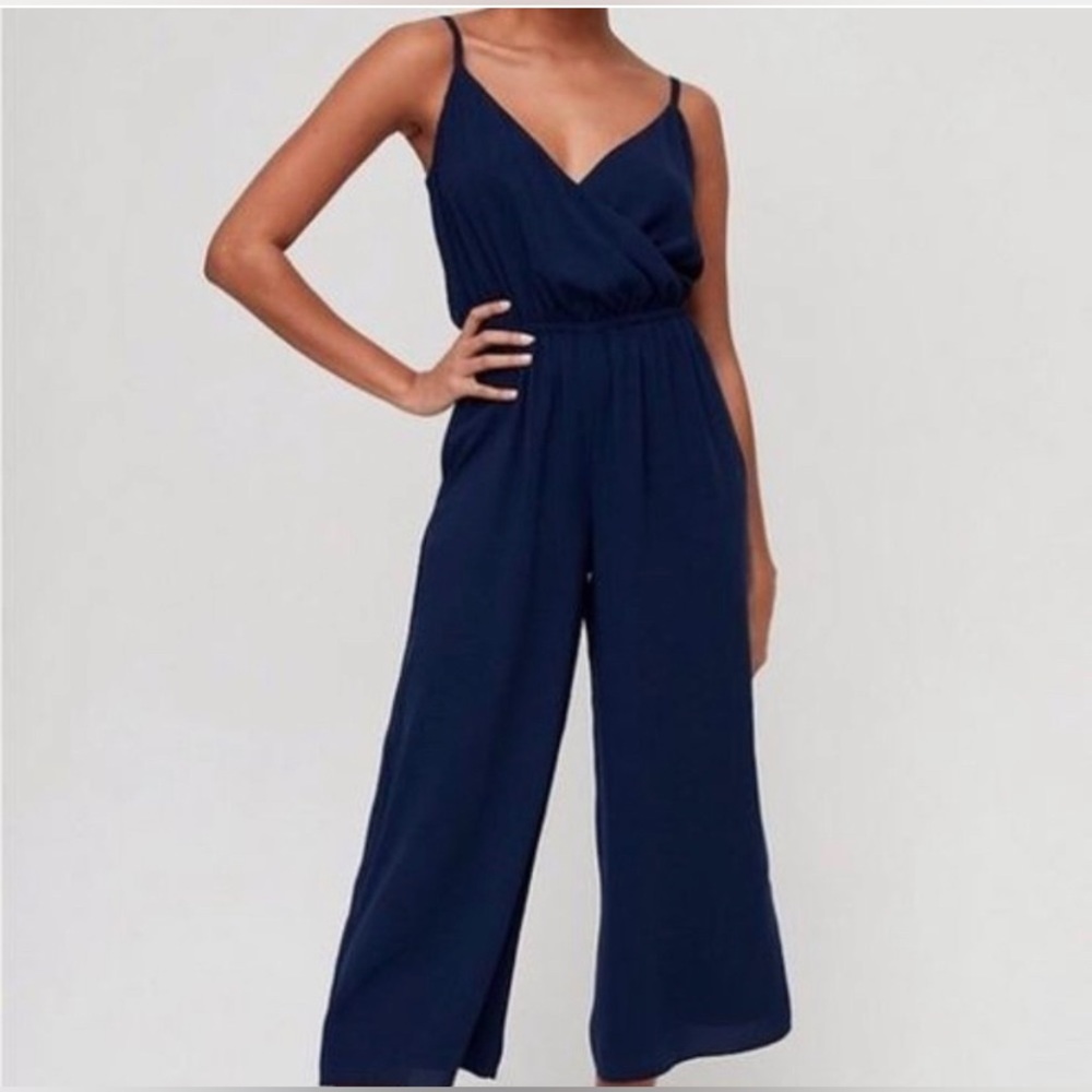 Wilfred navy blue jumpsuit